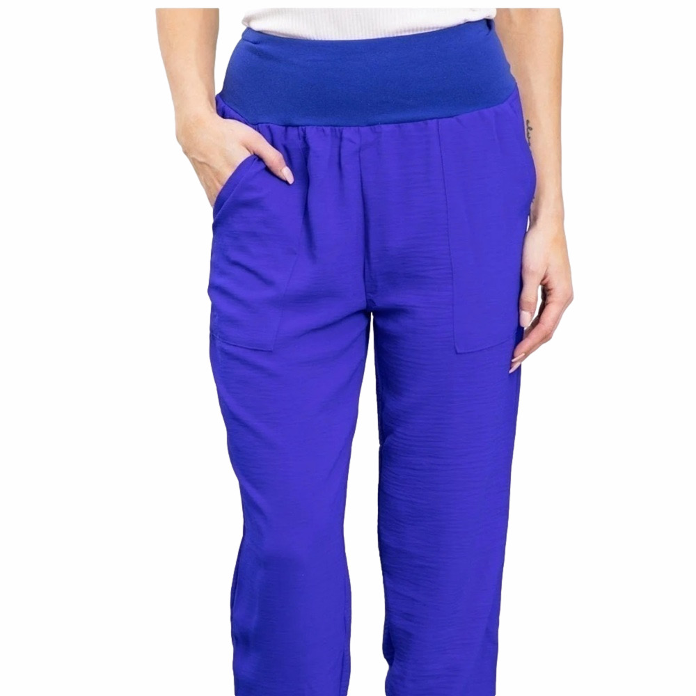 Filly Flair Cobalt Blue Airflow Wide Waistband Joggers Size Small